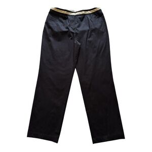 Talbots Women’s Black Pants with White Accent